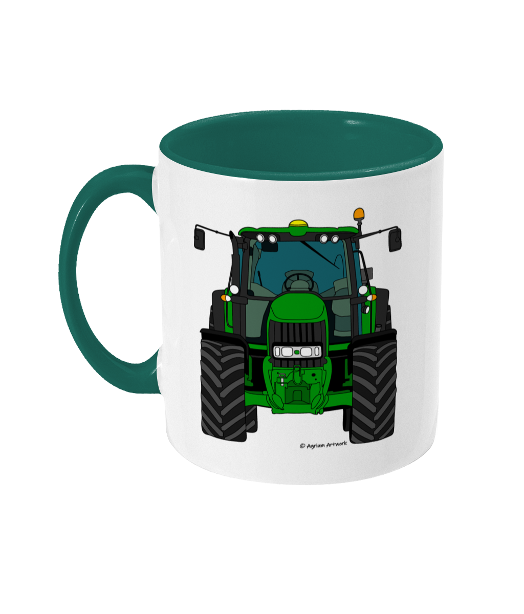 Green Tractor #2 11oz Coloured Mug