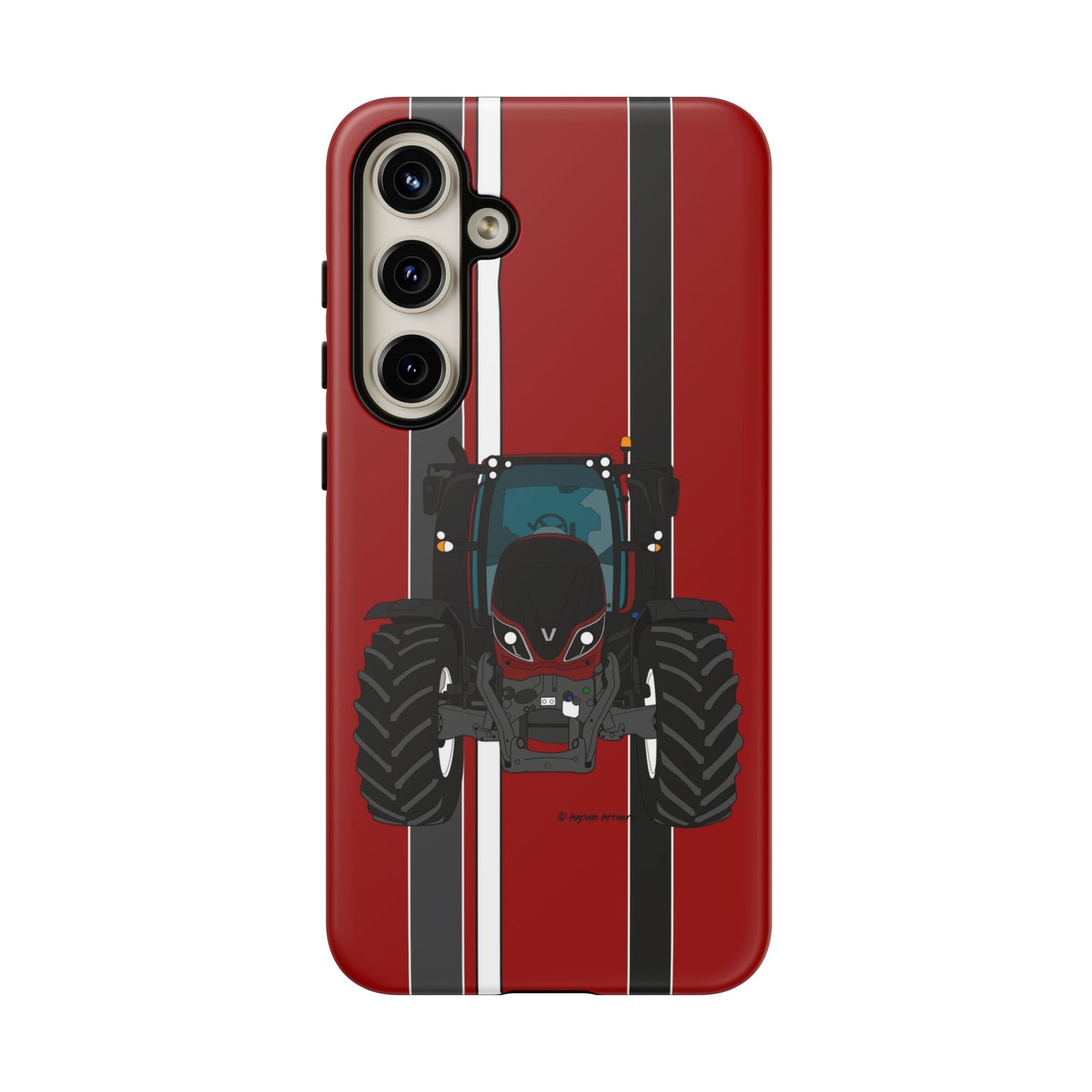 Maroon Tractor #1 Tough Phone Case