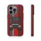 Dark Red Tractor #2 Tough Phone Case