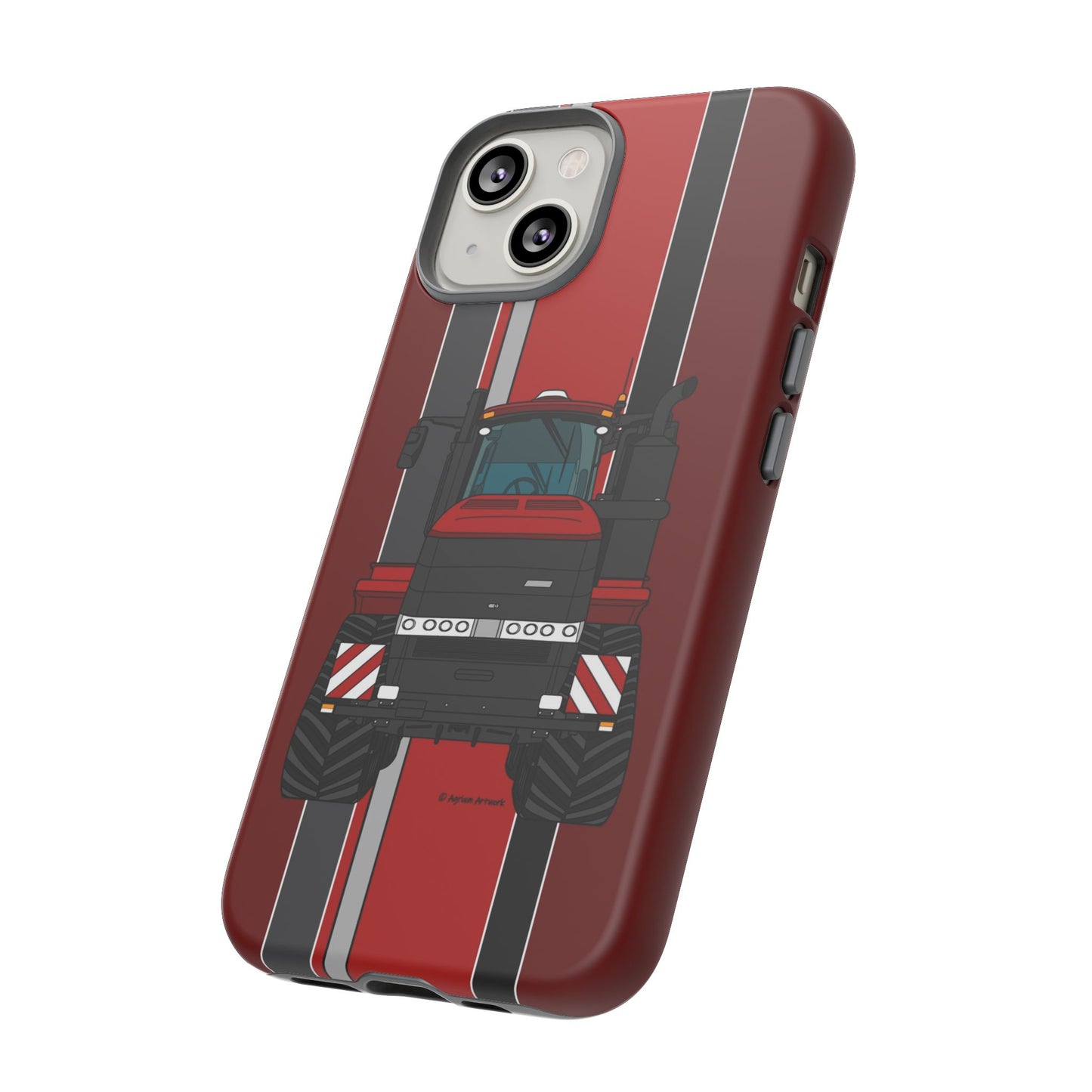 Dark Red Tractor #2 Tough Phone Case