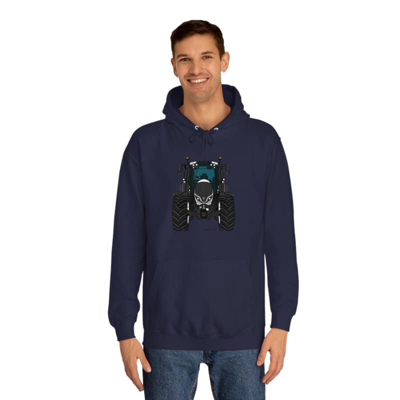 Valtra T White Tractor - Adult Cartoon Hoodie