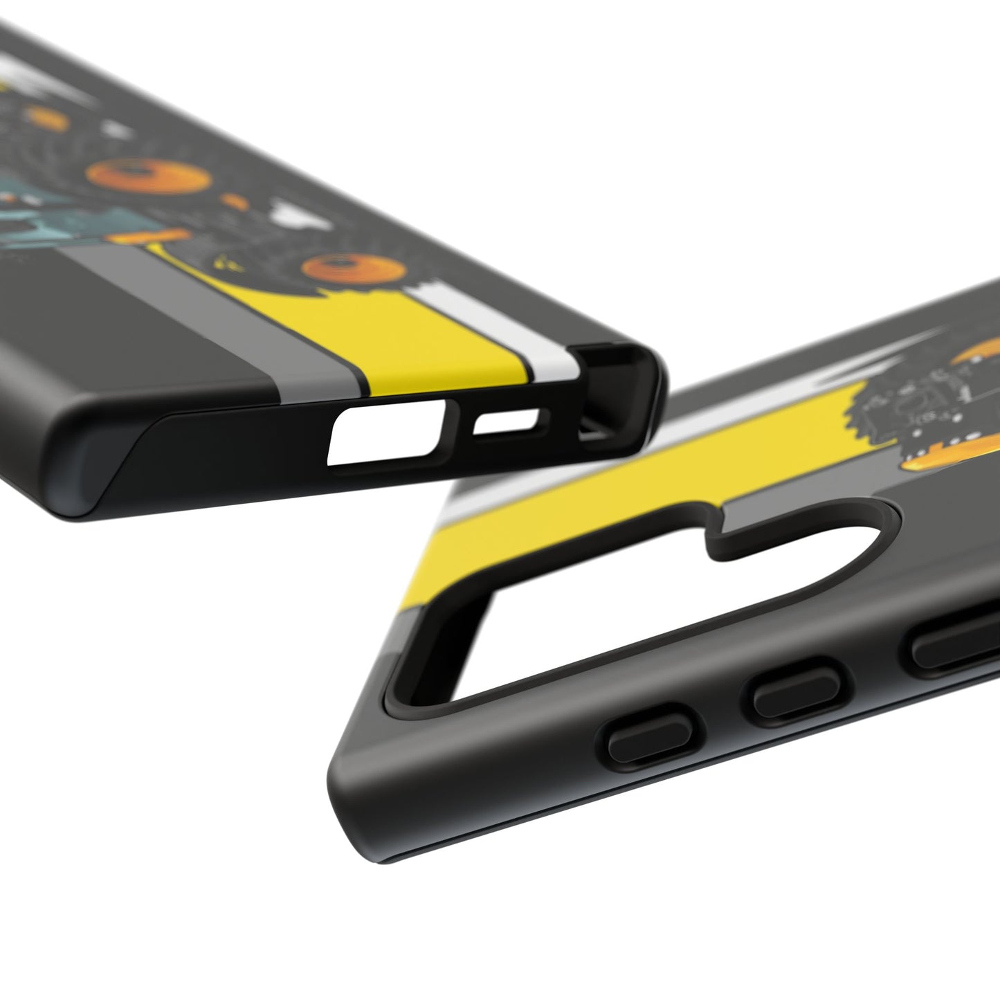 Yellow Fastrak 4000 Series Tough Phone Case - Black