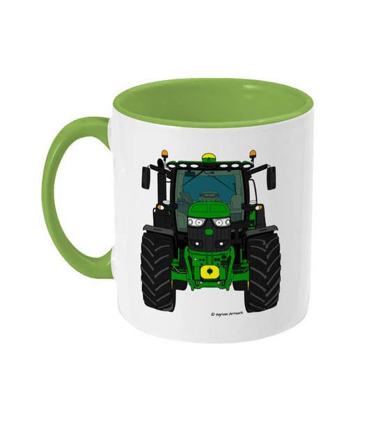 Green Tractor #1 11oz Coloured Mug