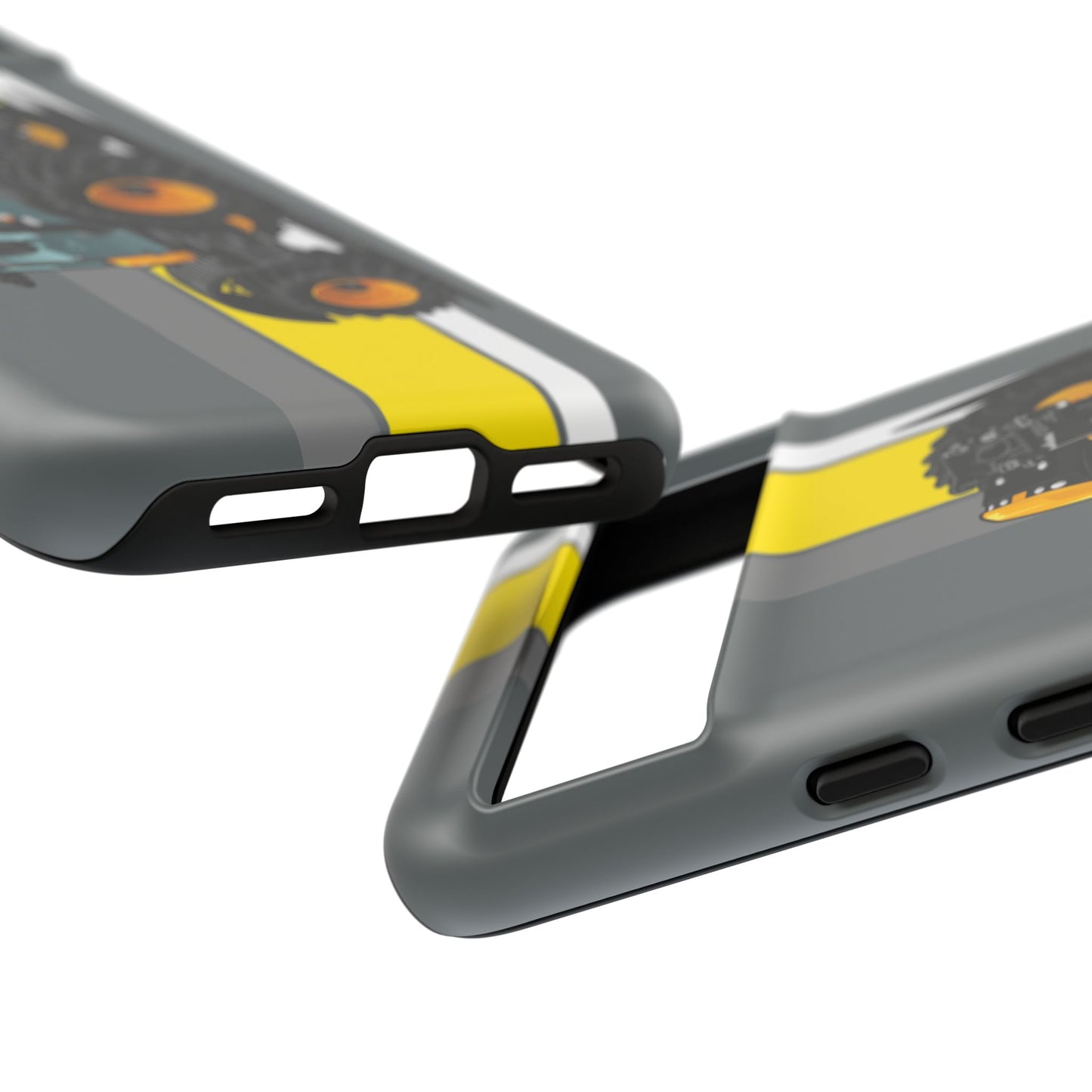 Yellow Fastrak 4000 Series Tough Phone Case - Grey