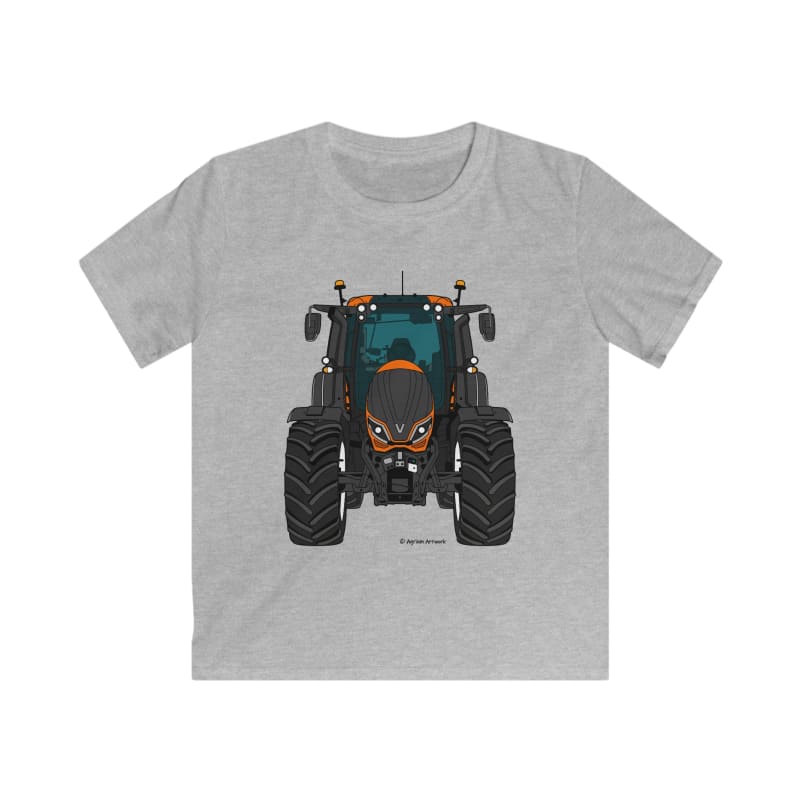 Valtra T Orange Tractor - Kids Cartoon T-Shirt