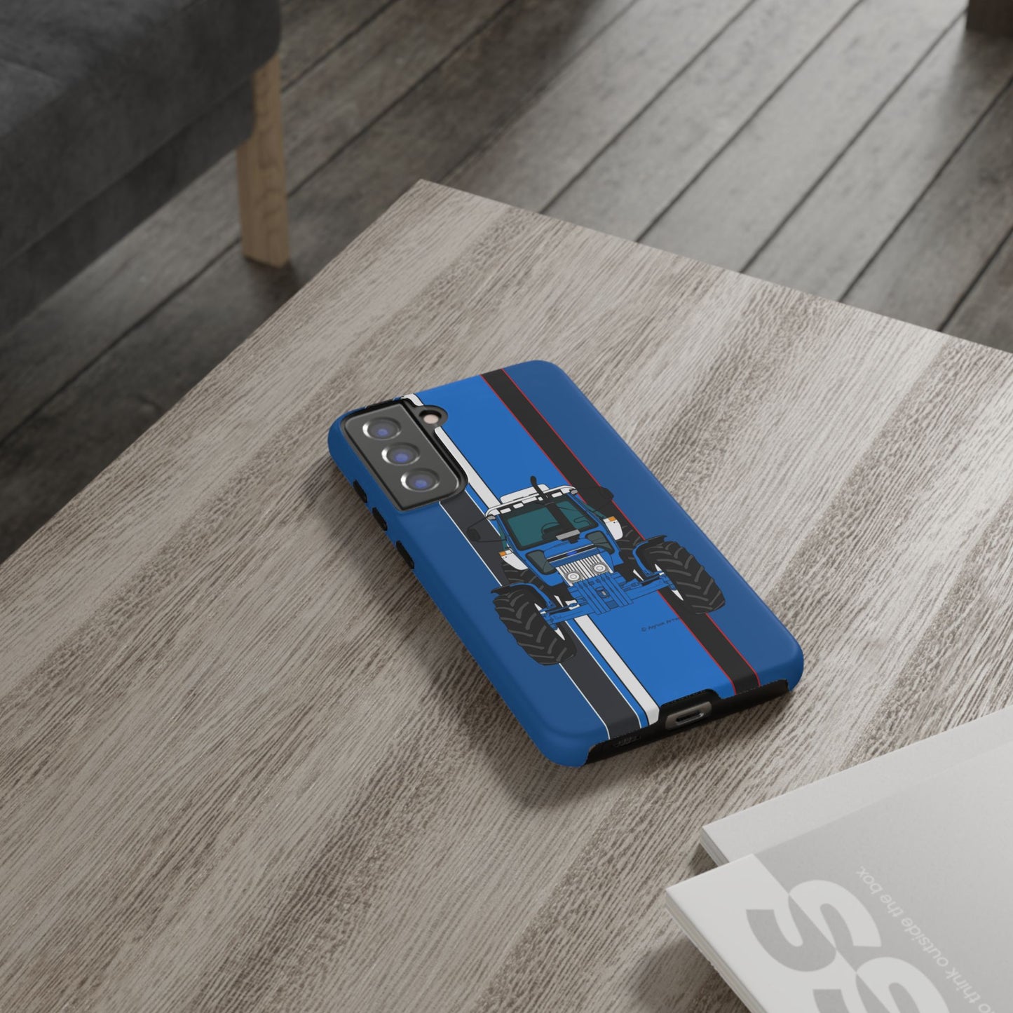 Blue Tractor #3 Tough Phone Case