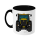 Yellow Fast Tractor #2 11oz Coloured Mug