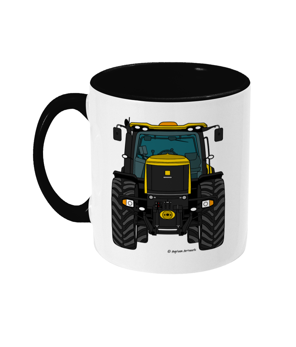 Yellow Fast Tractor #2 11oz Coloured Mug