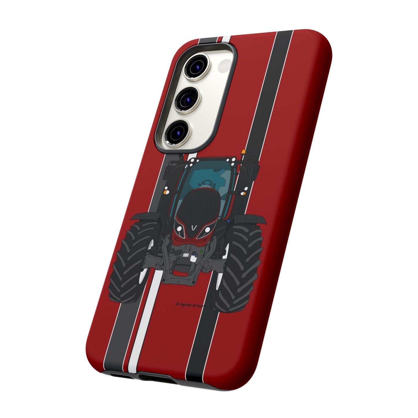 Maroon Tractor #1 Tough Phone Case