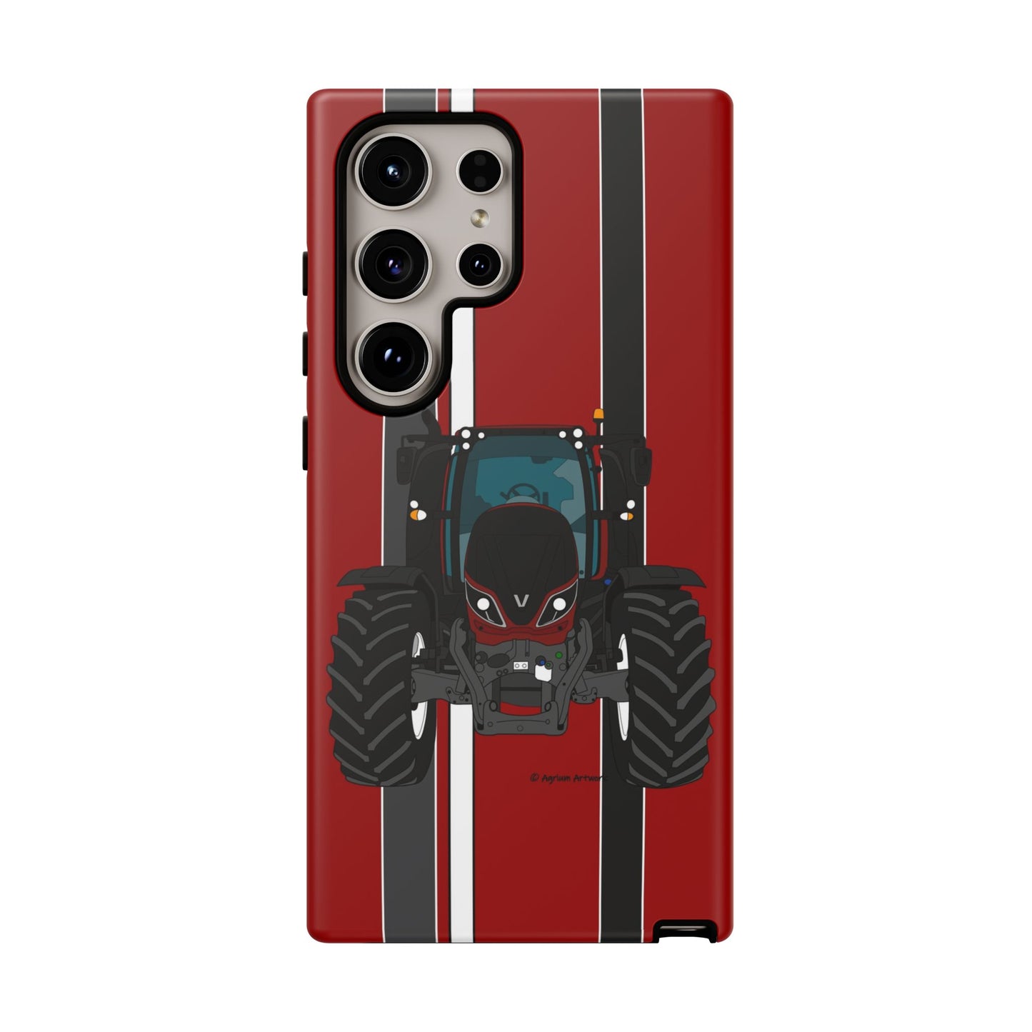 Maroon Tractor #1 Tough Phone Case