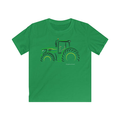 John Deere 6R Tractor Colour Highlights - Kids T-Shirt