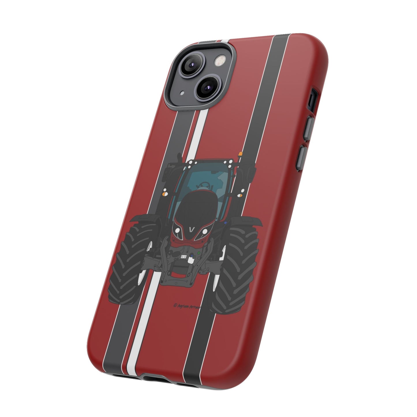 Maroon Tractor #1 Tough Phone Case