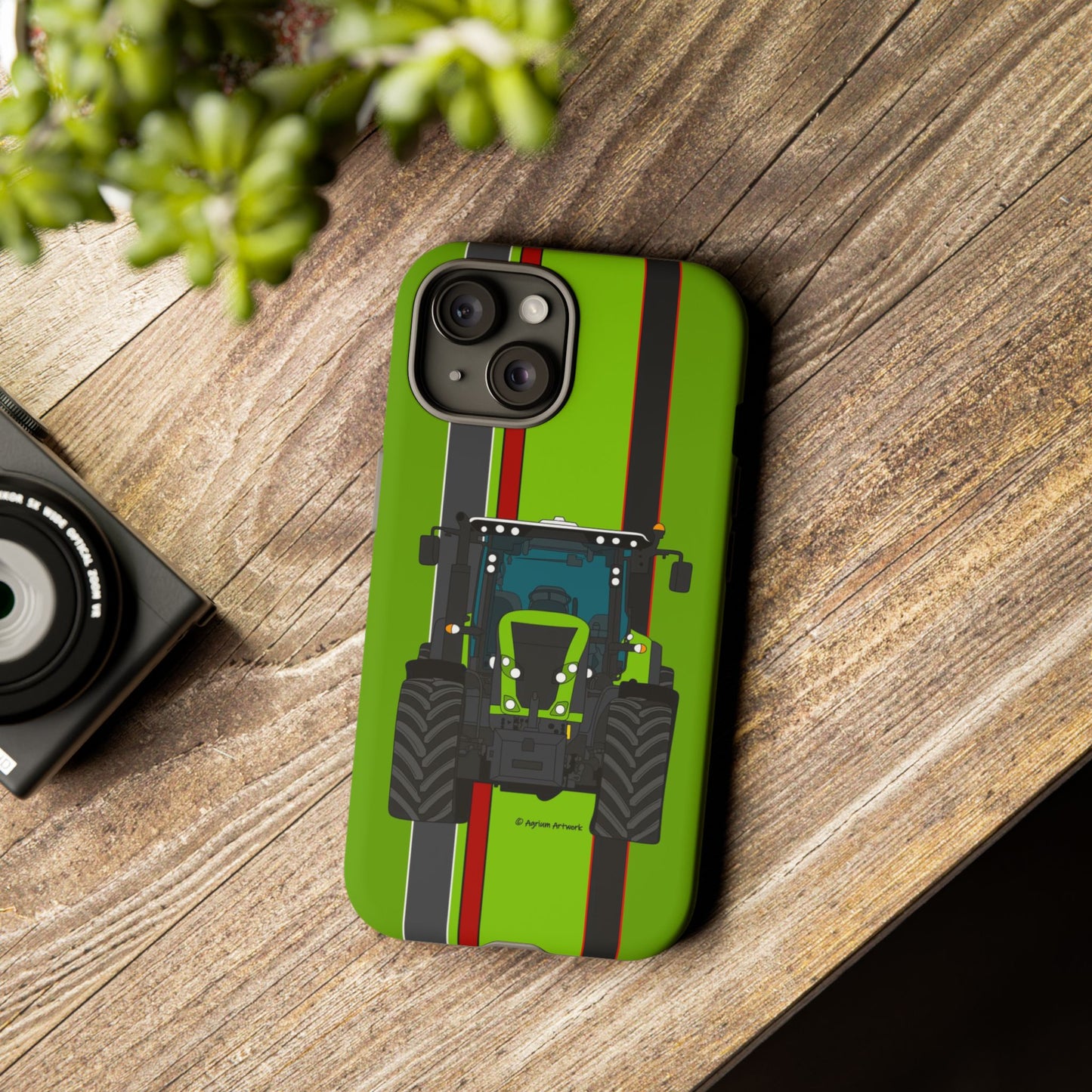 Lime Green Tractor #1 Tough Phone Case