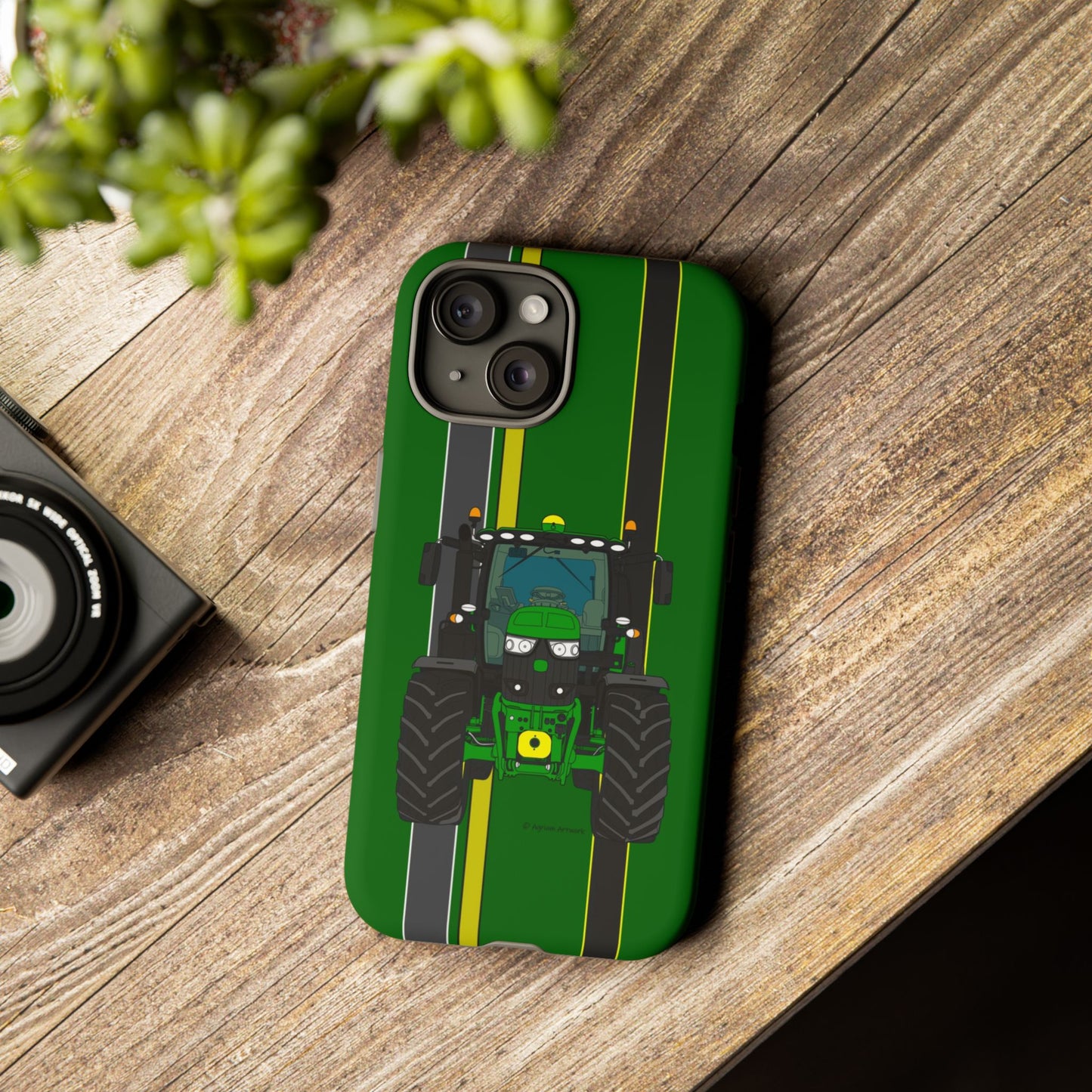 Green Tractor #1 Tough Phone Case