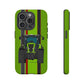 Lime Green Tractor #1 Tough Phone Case