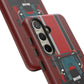 Dark Red Tractor #1 Tough Phone Case