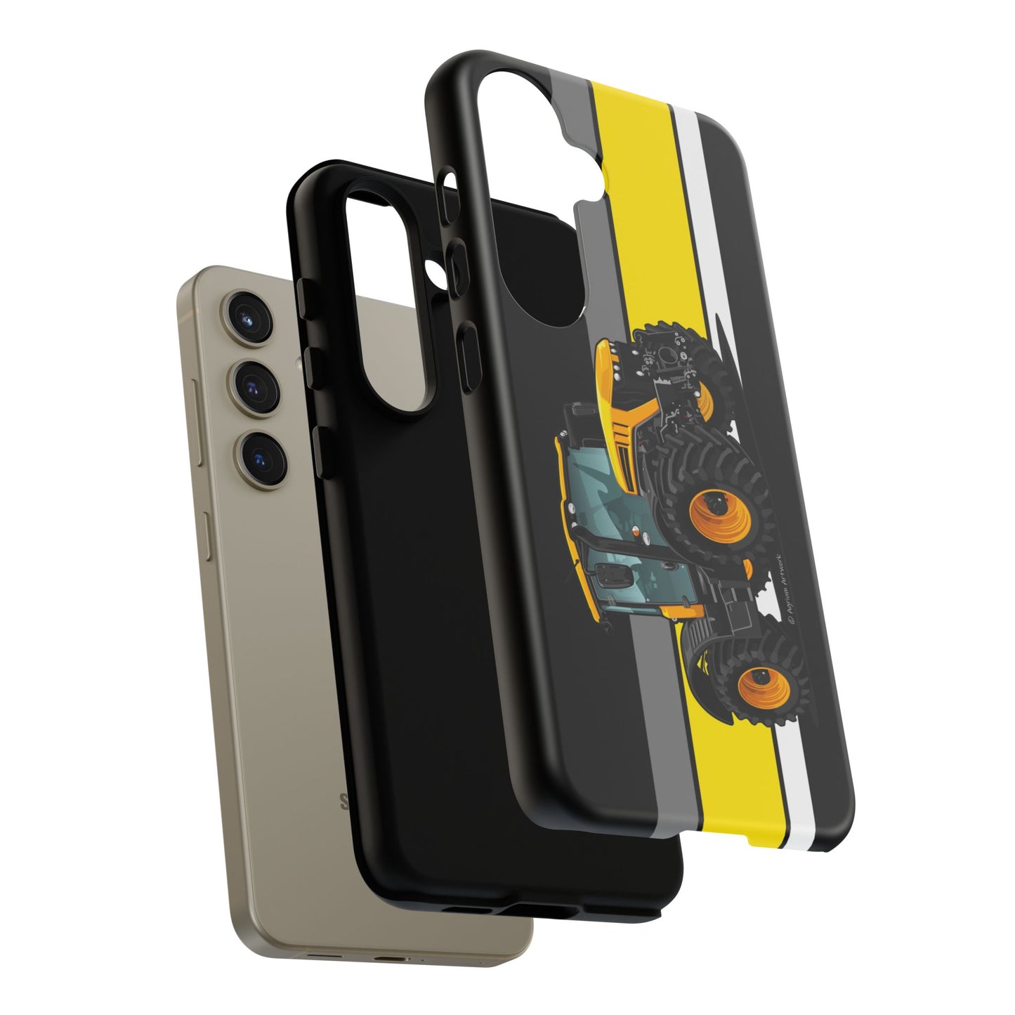 Yellow Fastrak 4000 Series Tough Phone Case - Black