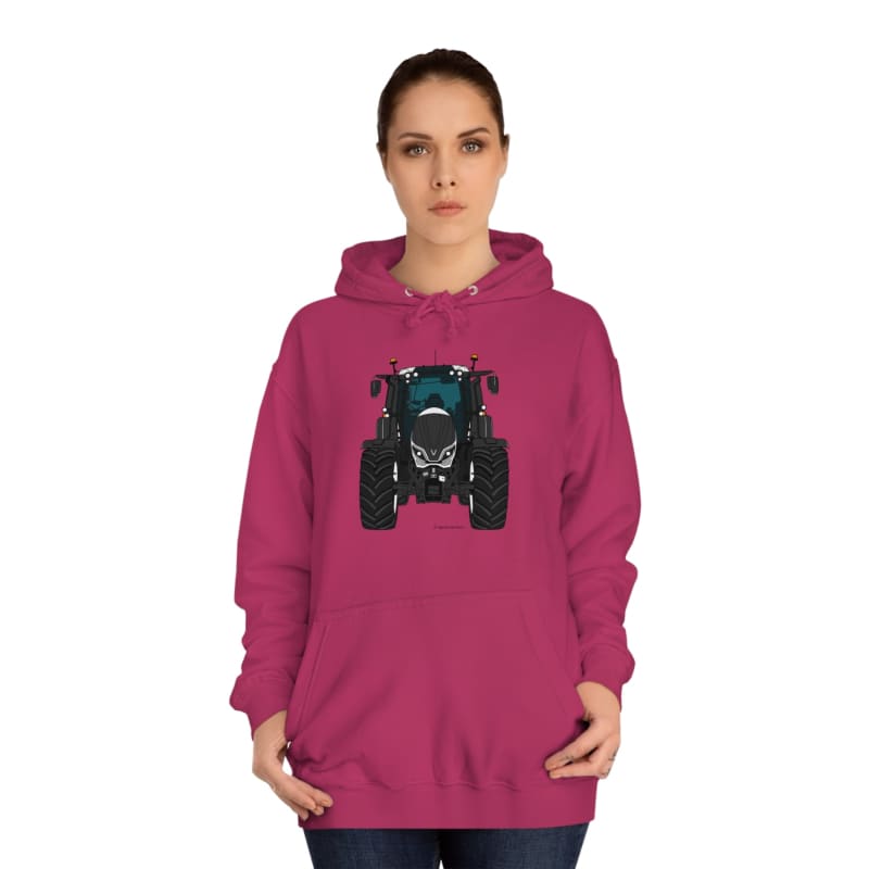 Valtra T White Tractor - Adult Cartoon Hoodie