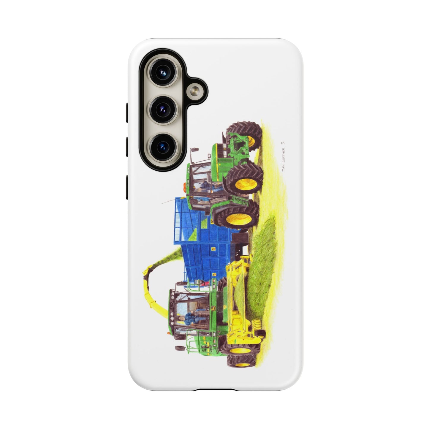 John Deere 7430 Forager and 6910S Tractor Tough Phone Case