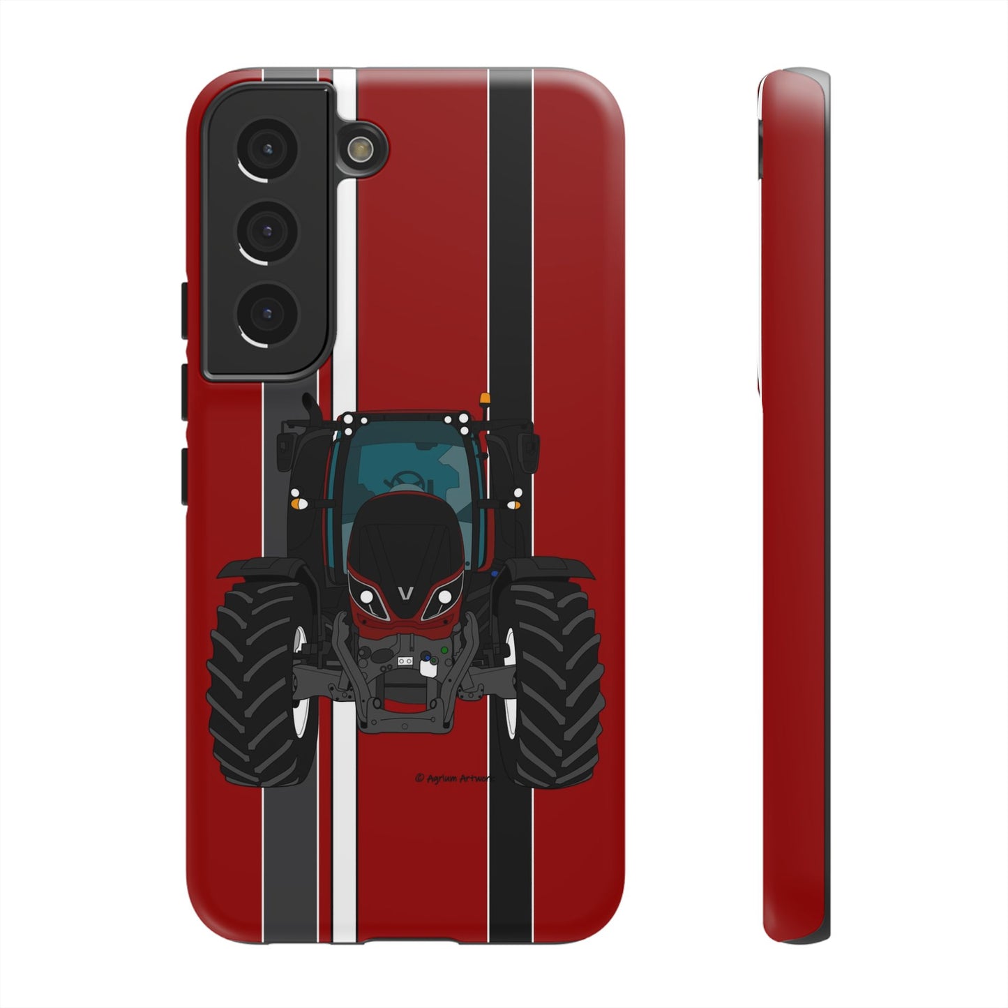 Maroon Tractor #1 Tough Phone Case