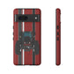 Maroon Tractor #1 Tough Phone Case