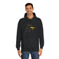 Yellow Fastrak 4000 Series Tractor - Silhouette - Adults Hoodie