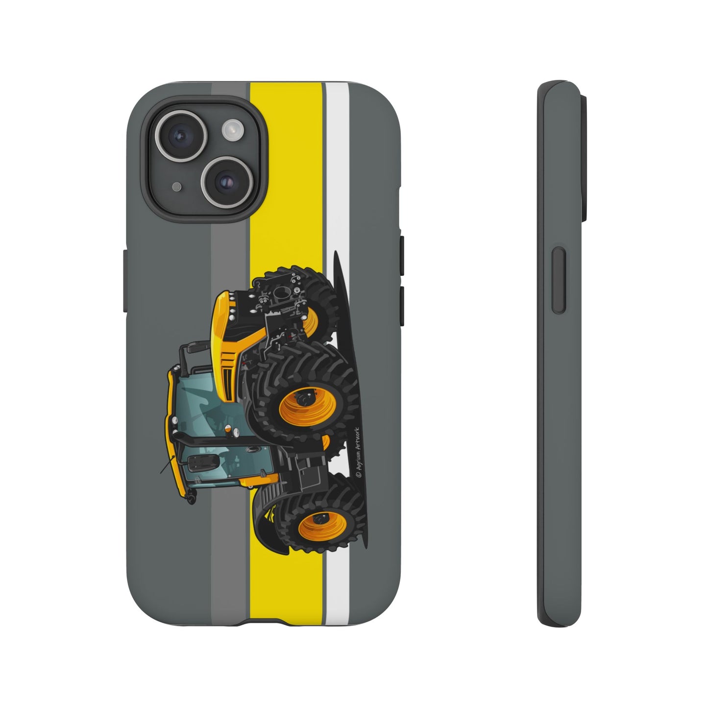 Yellow Fastrak 4000 Series Tough Phone Case - Grey