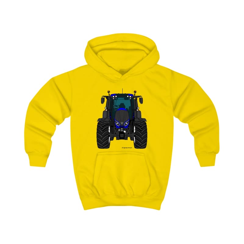 Valtra T Blue Tractor - Kids Cartoon Hoodie