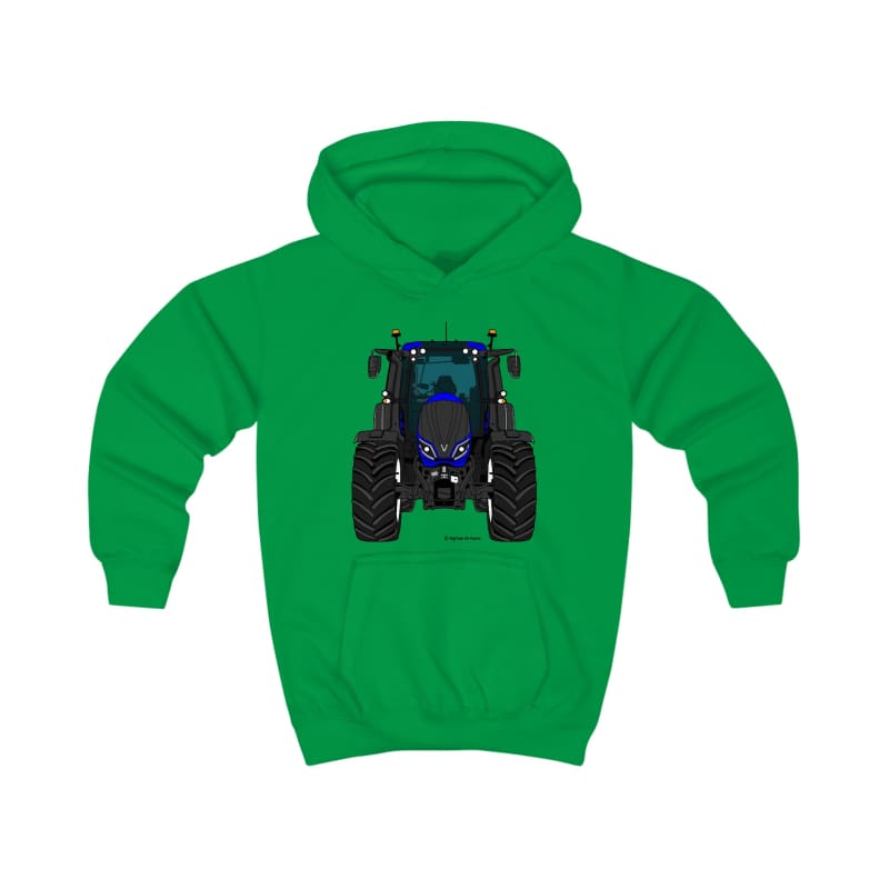 Valtra T Blue Tractor - Kids Cartoon Hoodie