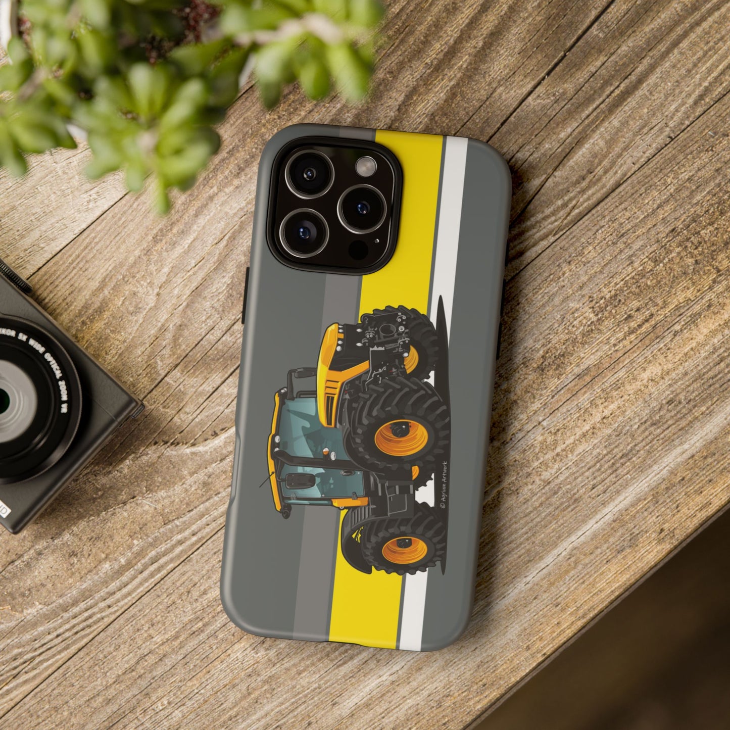 Yellow Fastrak 4000 Series Tough Phone Case - Grey