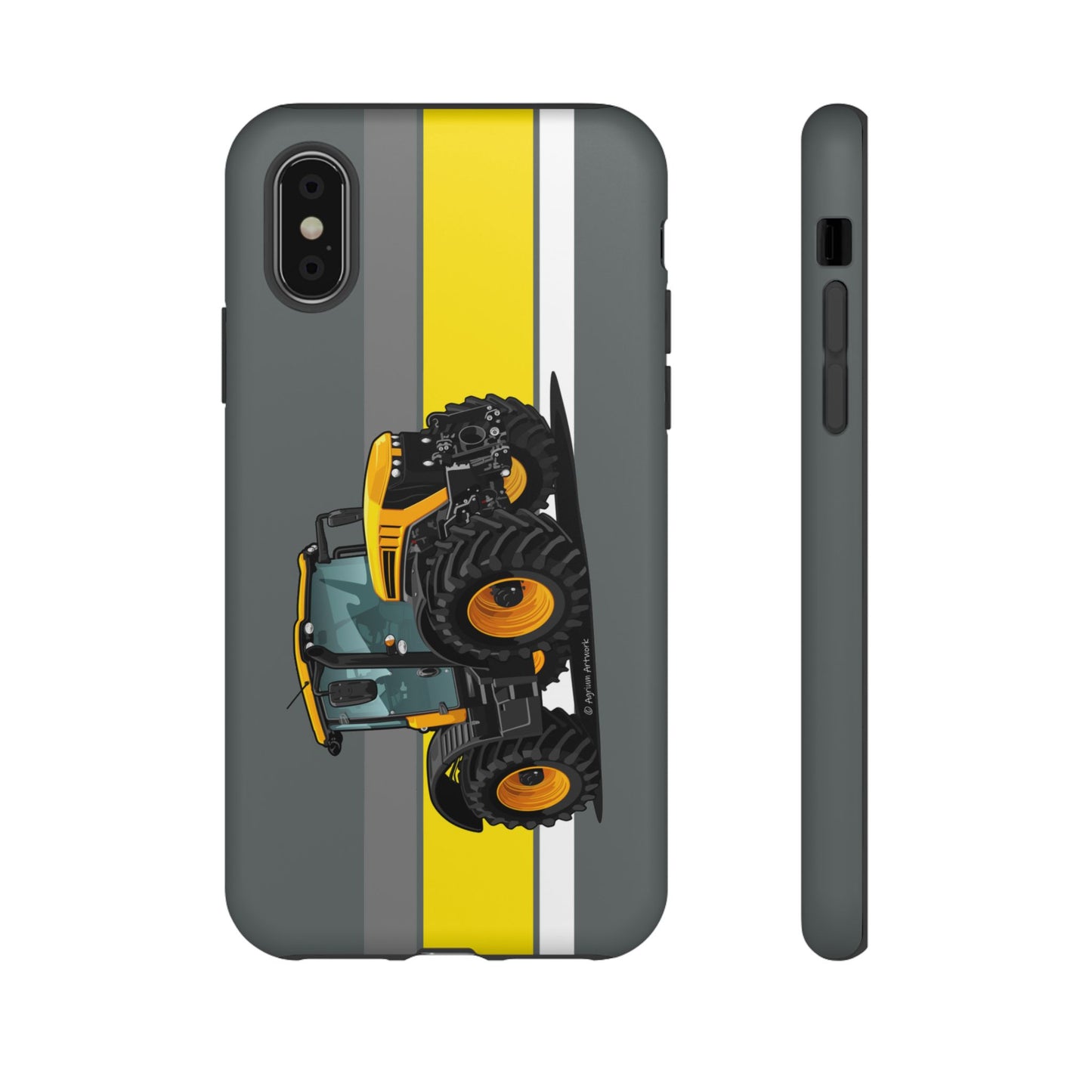 Yellow Fastrak 4000 Series Tough Phone Case - Grey