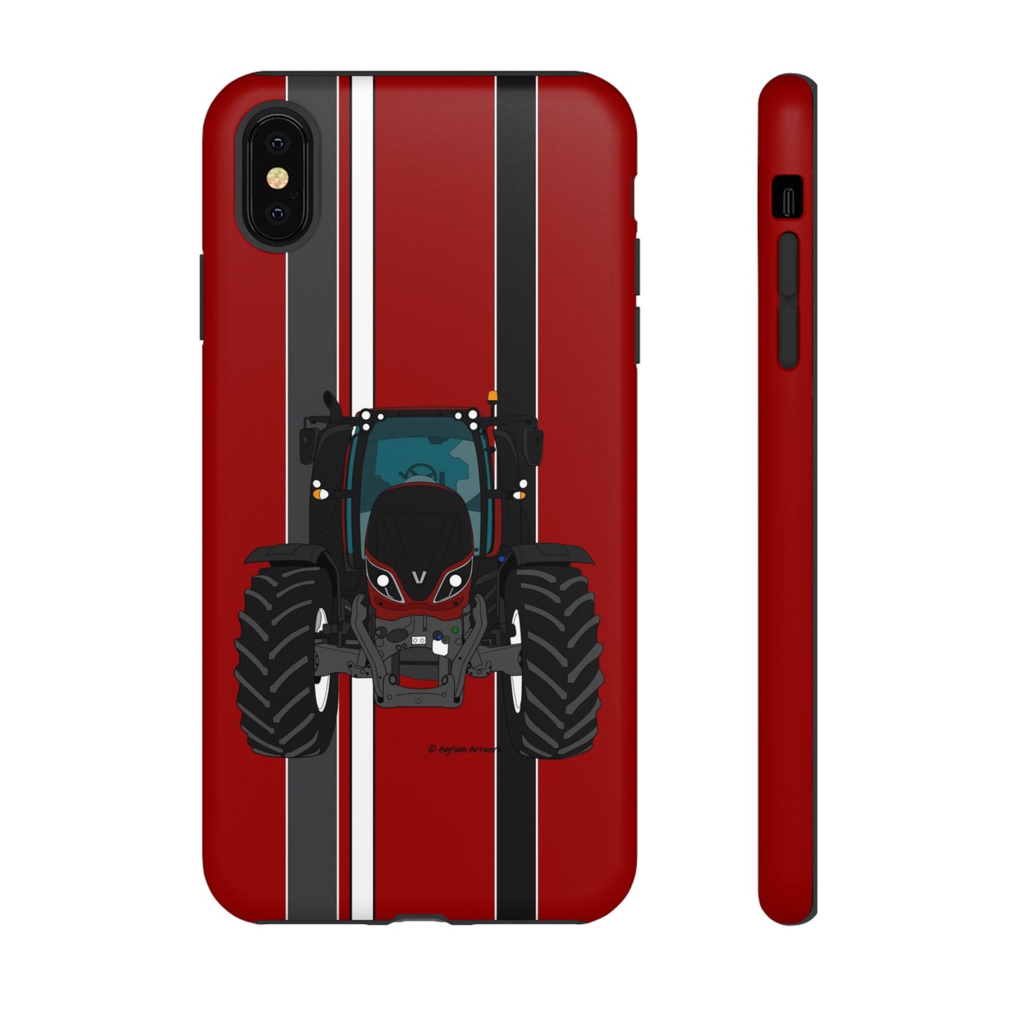 Maroon Tractor #1 Tough Phone Case