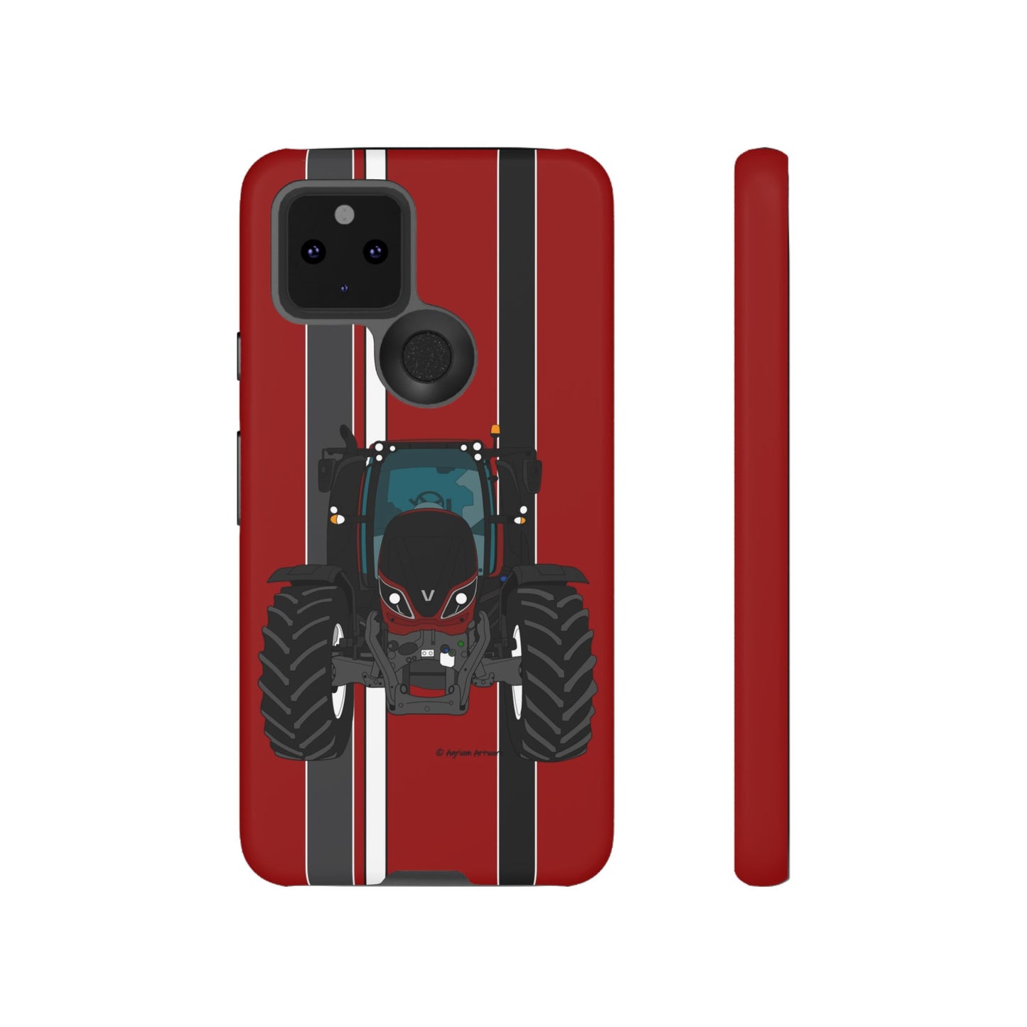 Maroon Tractor #1 Tough Phone Case