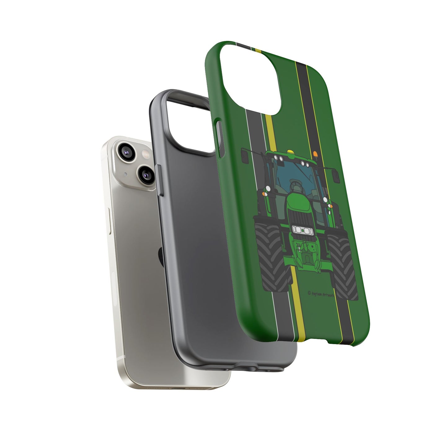 Green Tractor #2 Tough Phone Case