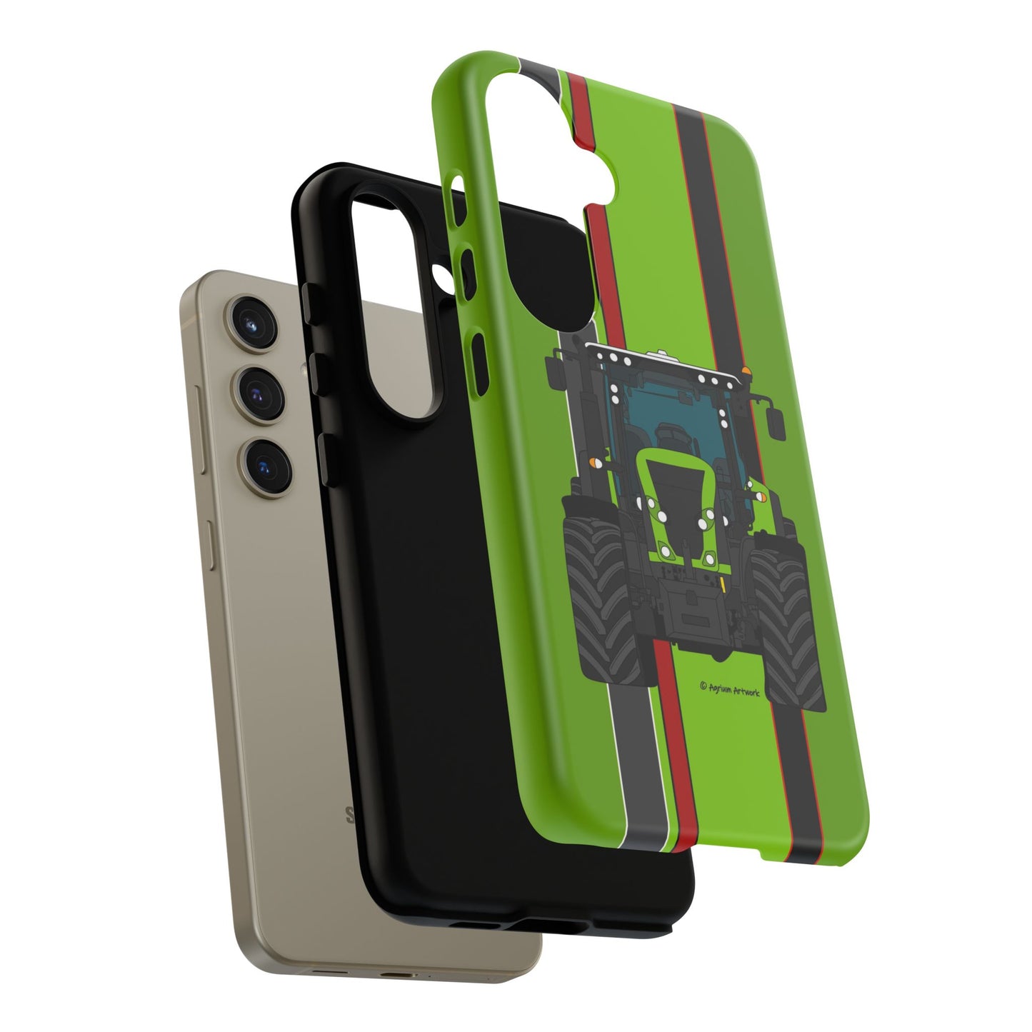 Lime Green Tractor #1 Tough Phone Case