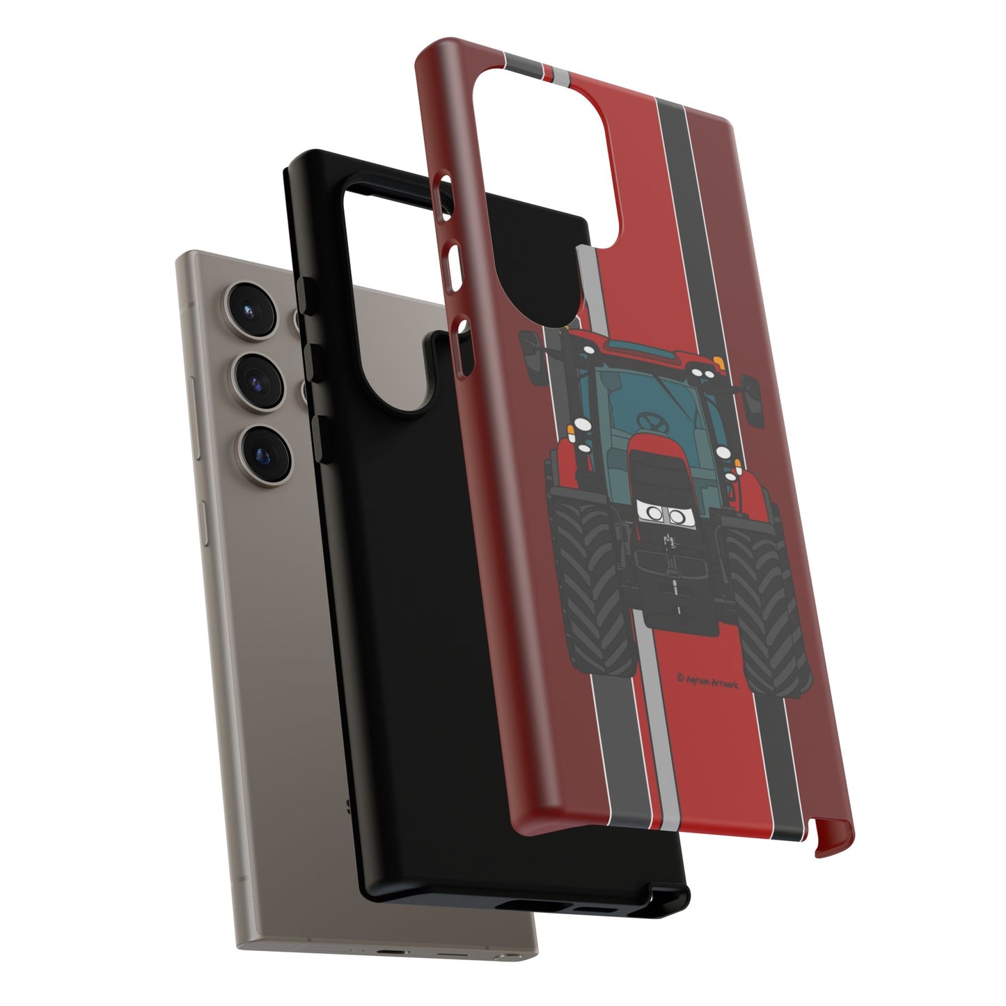 Dark Red Tractor #1 Tough Phone Case