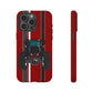 Maroon Tractor #1 Tough Phone Case