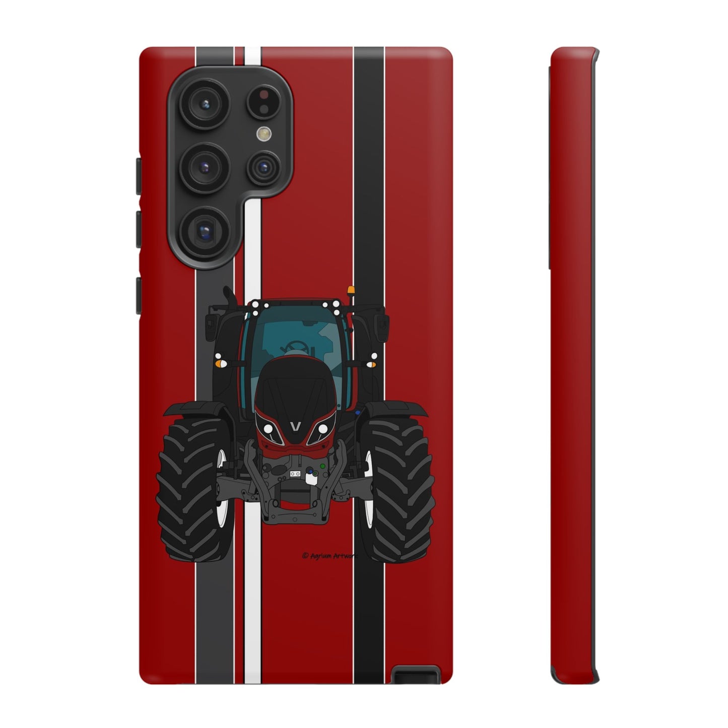 Maroon Tractor #1 Tough Phone Case