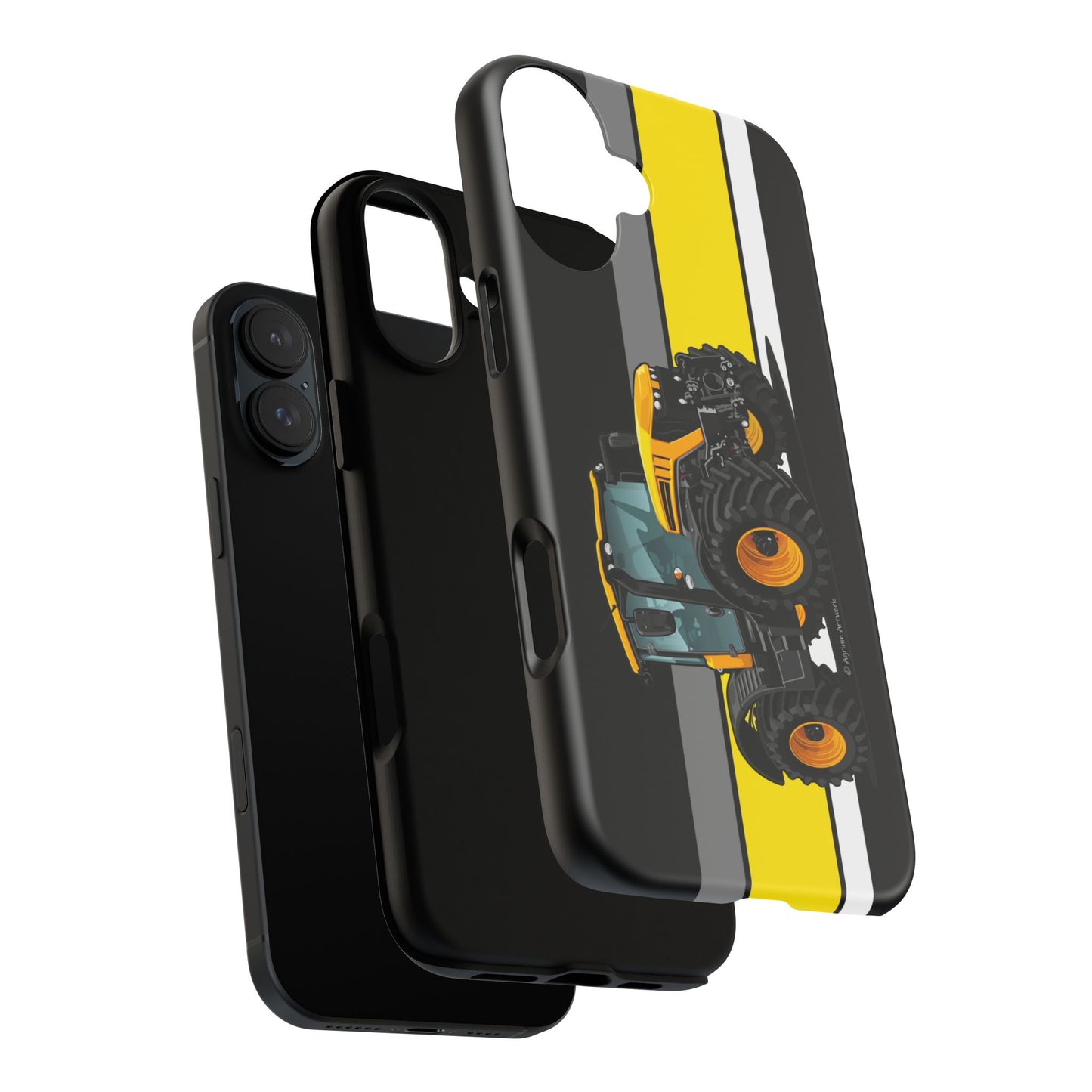 Yellow Fastrak 4000 Series Tough Phone Case - Black