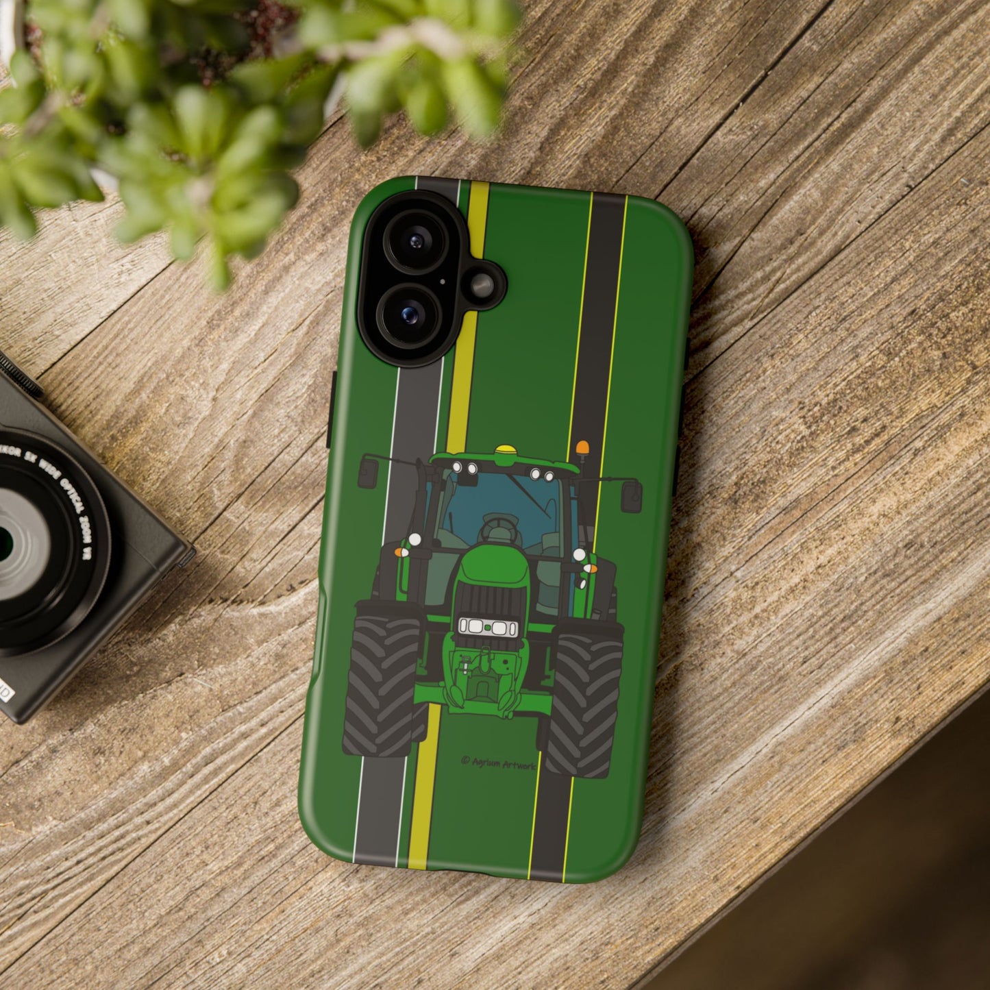 Green Tractor #2 Tough Phone Case