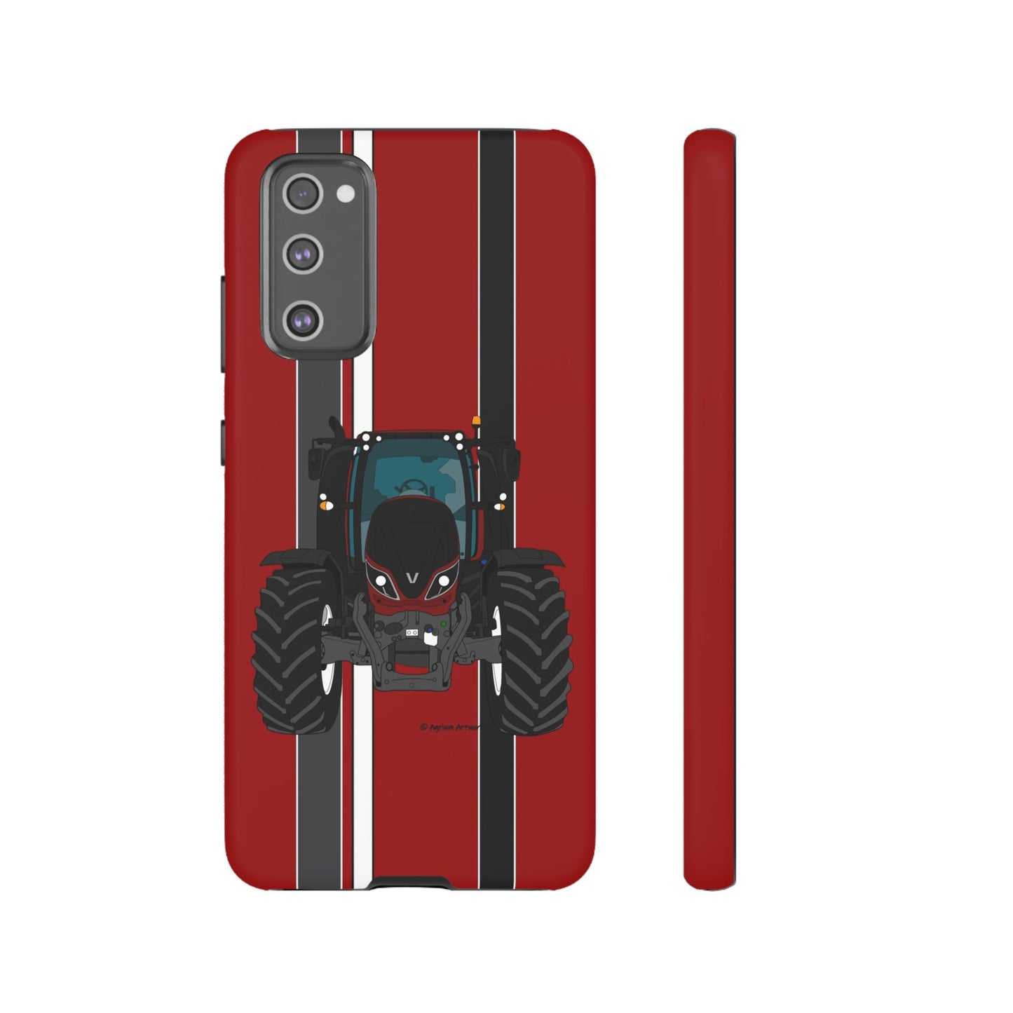 Maroon Tractor #1 Tough Phone Case