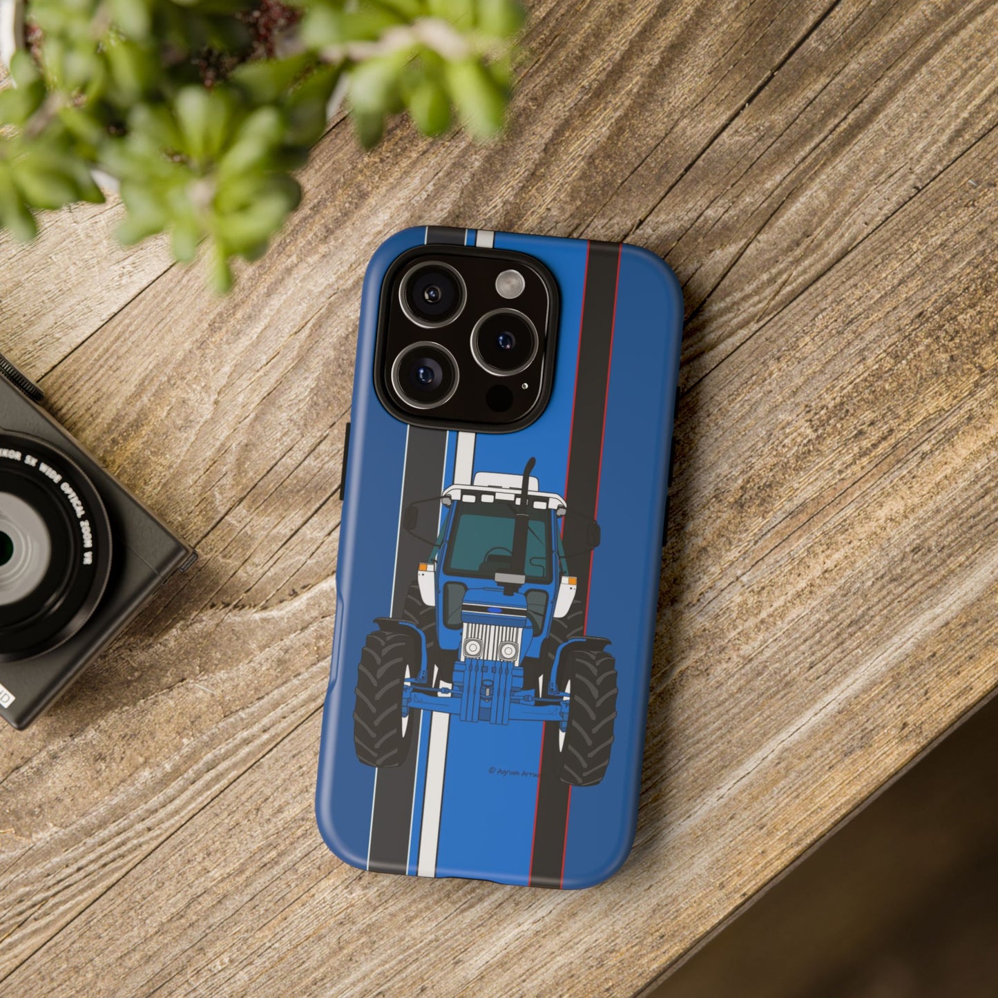 Blue Tractor #3 Tough Phone Case