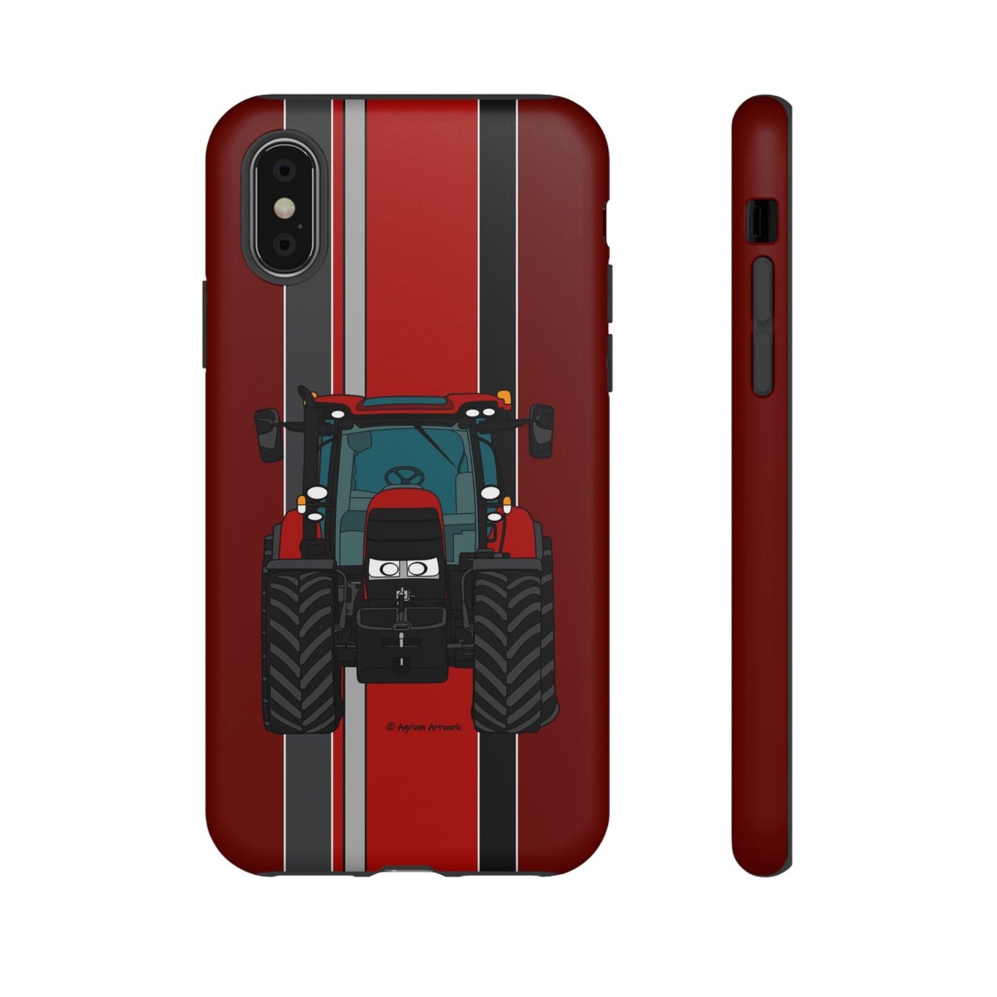 Dark Red Tractor #1 Tough Phone Case