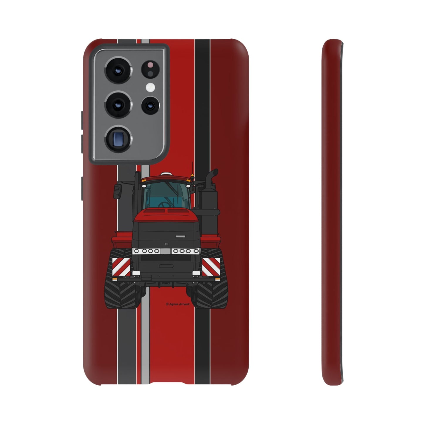 Dark Red Tractor #2 Tough Phone Case