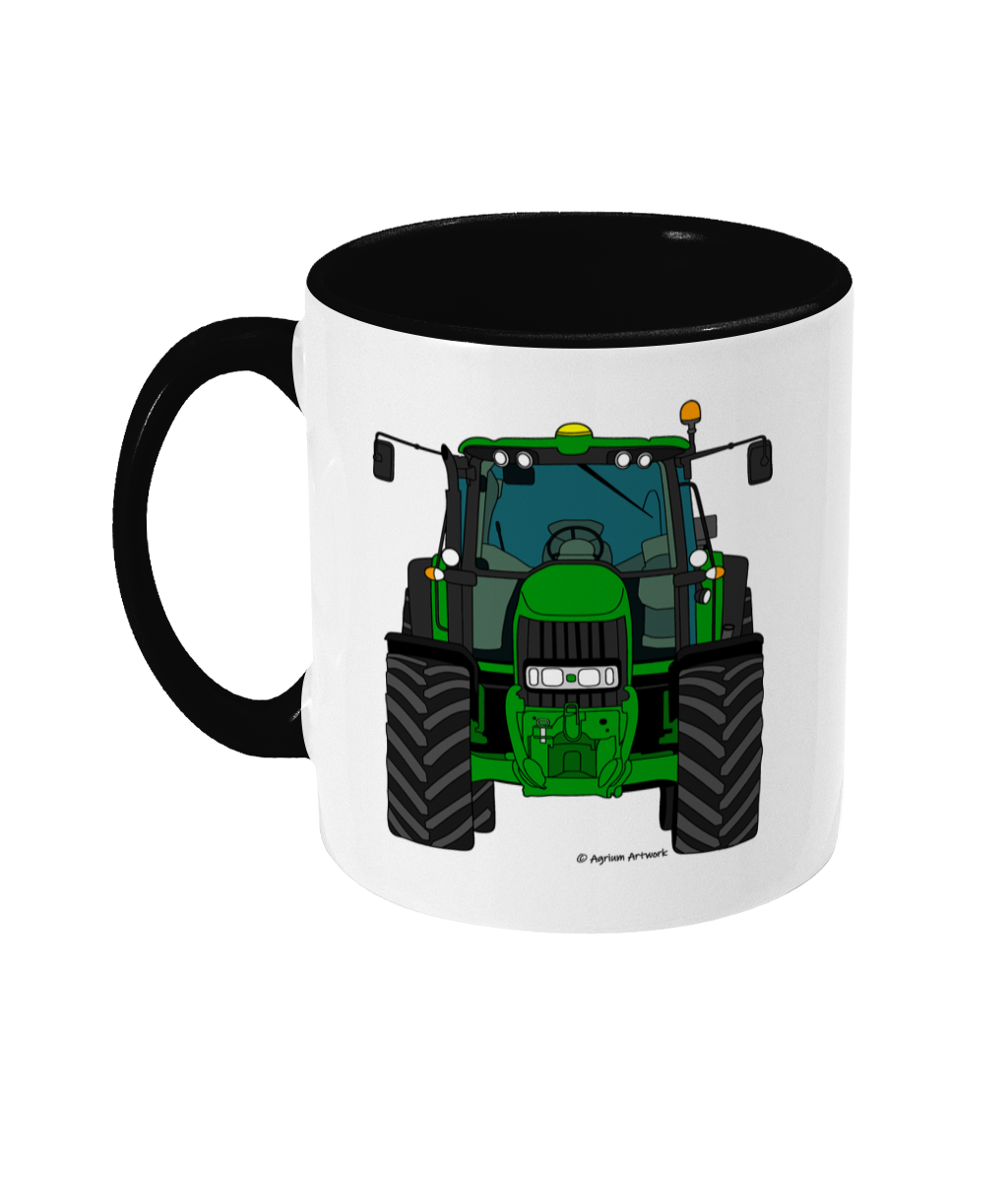 Green Tractor #2 11oz Coloured Mug