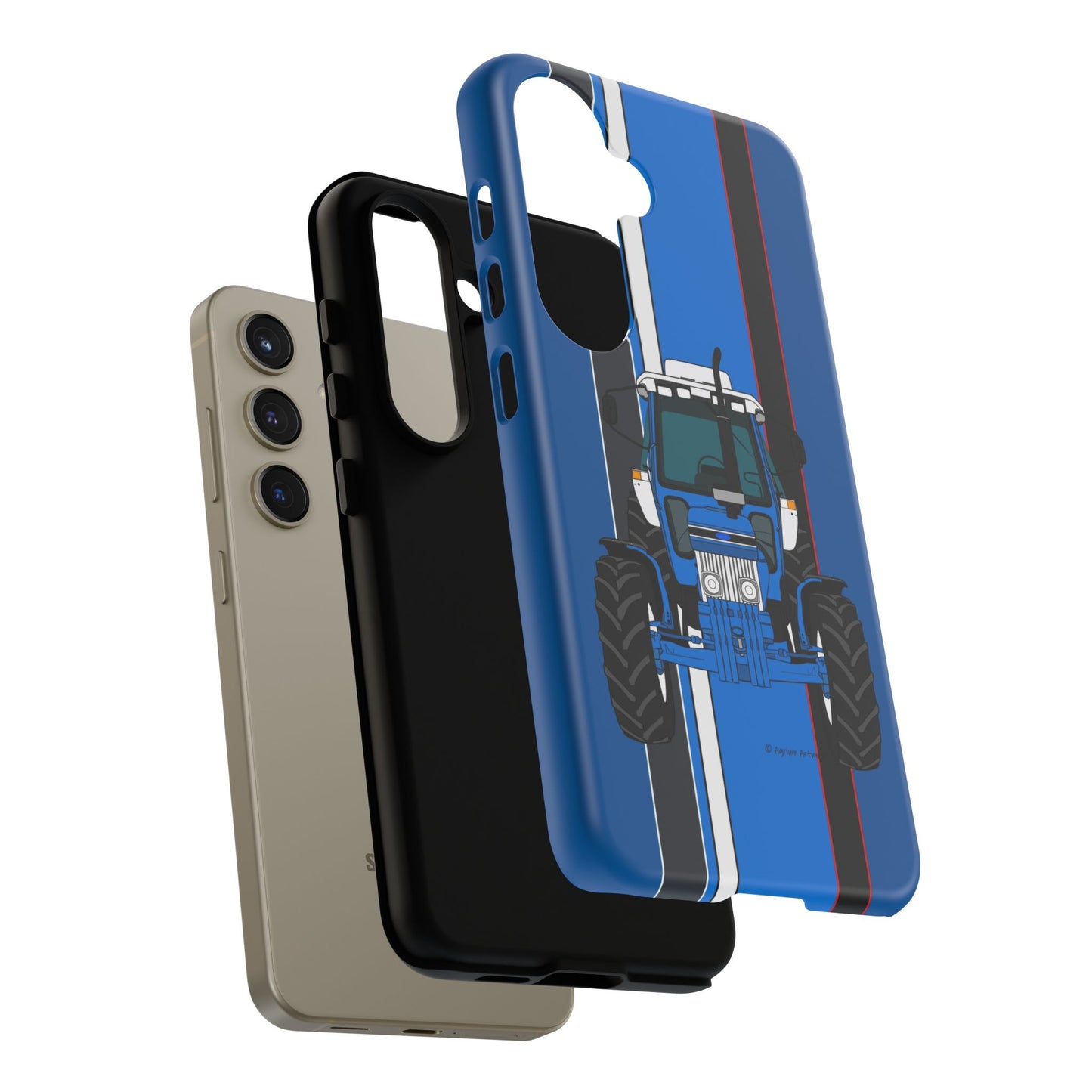 Blue Tractor #3 Tough Phone Case