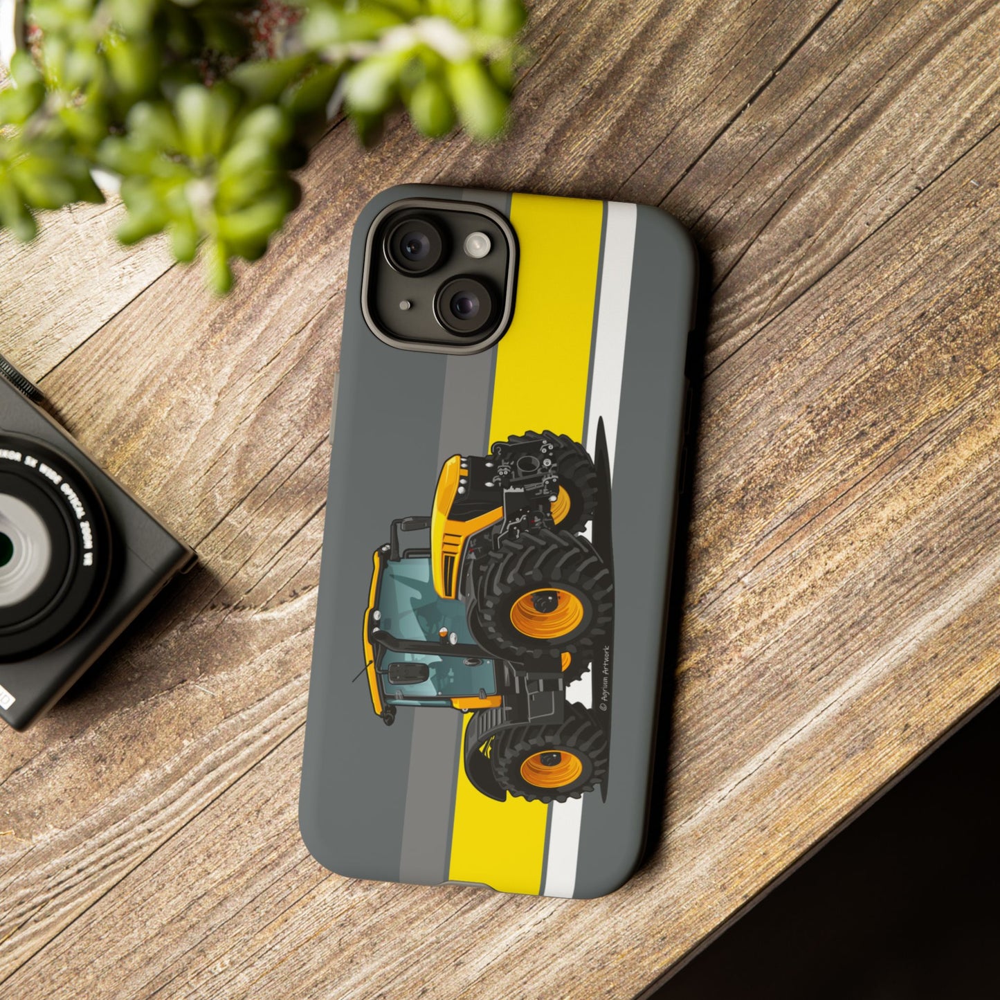 Yellow Fastrak 4000 Series Tough Phone Case - Grey