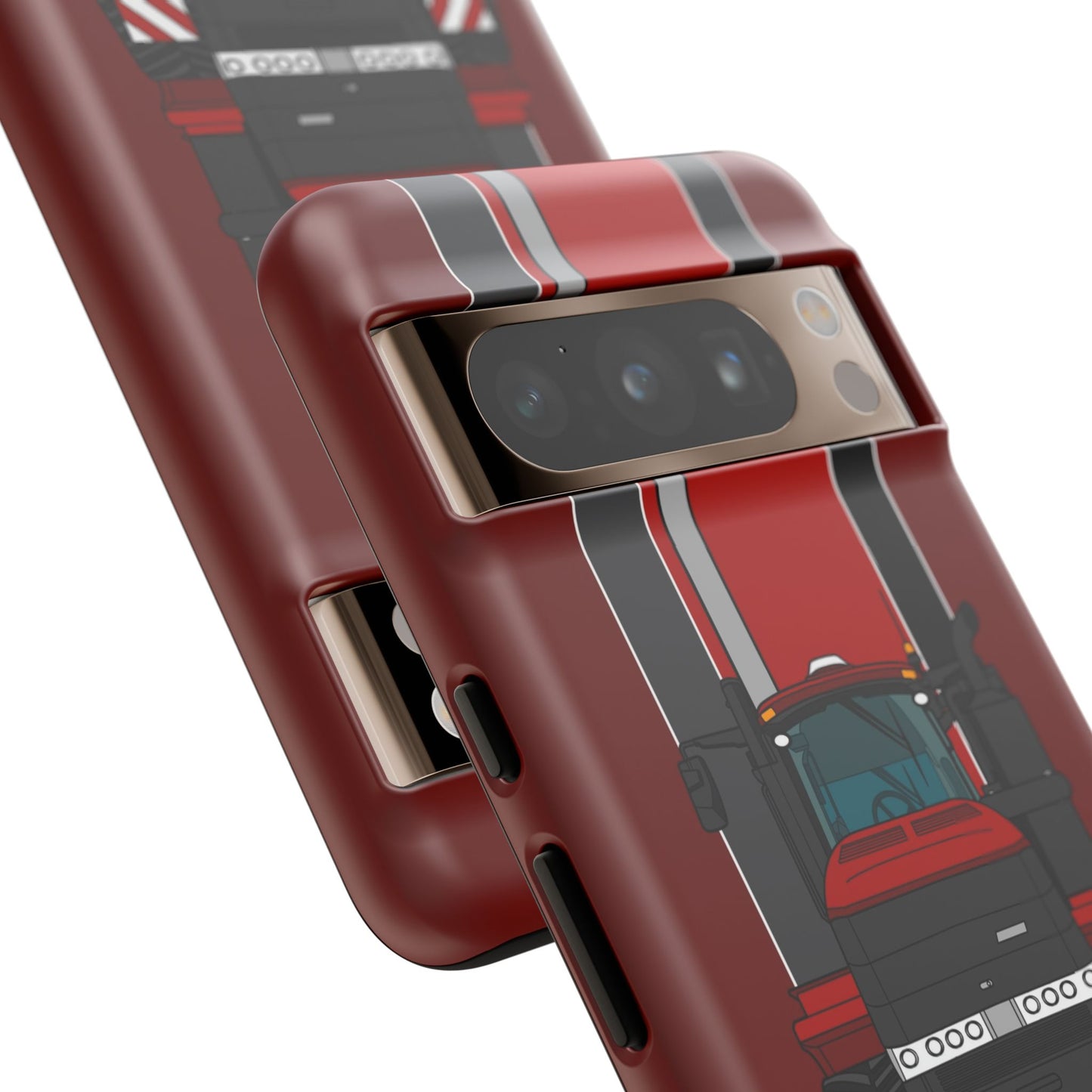 Dark Red Tractor #2 Tough Phone Case