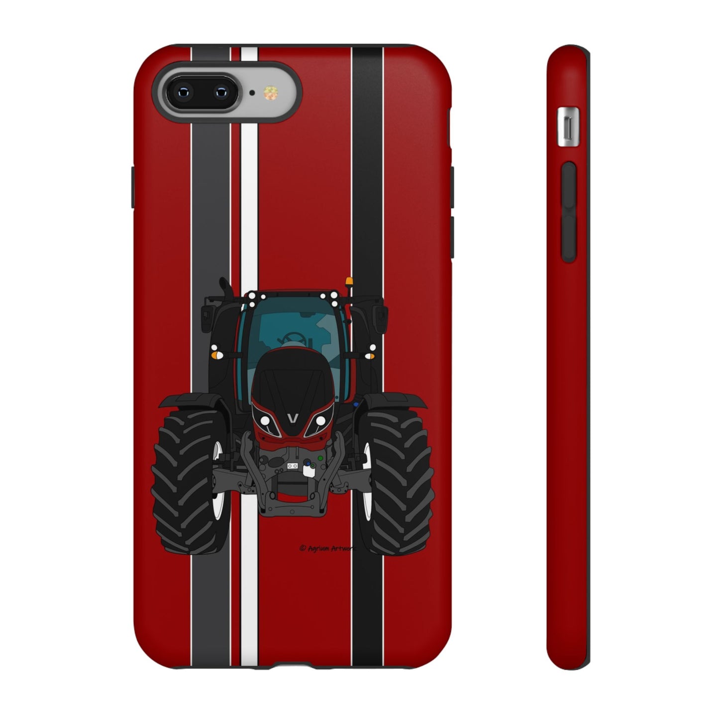 Maroon Tractor #1 Tough Phone Case