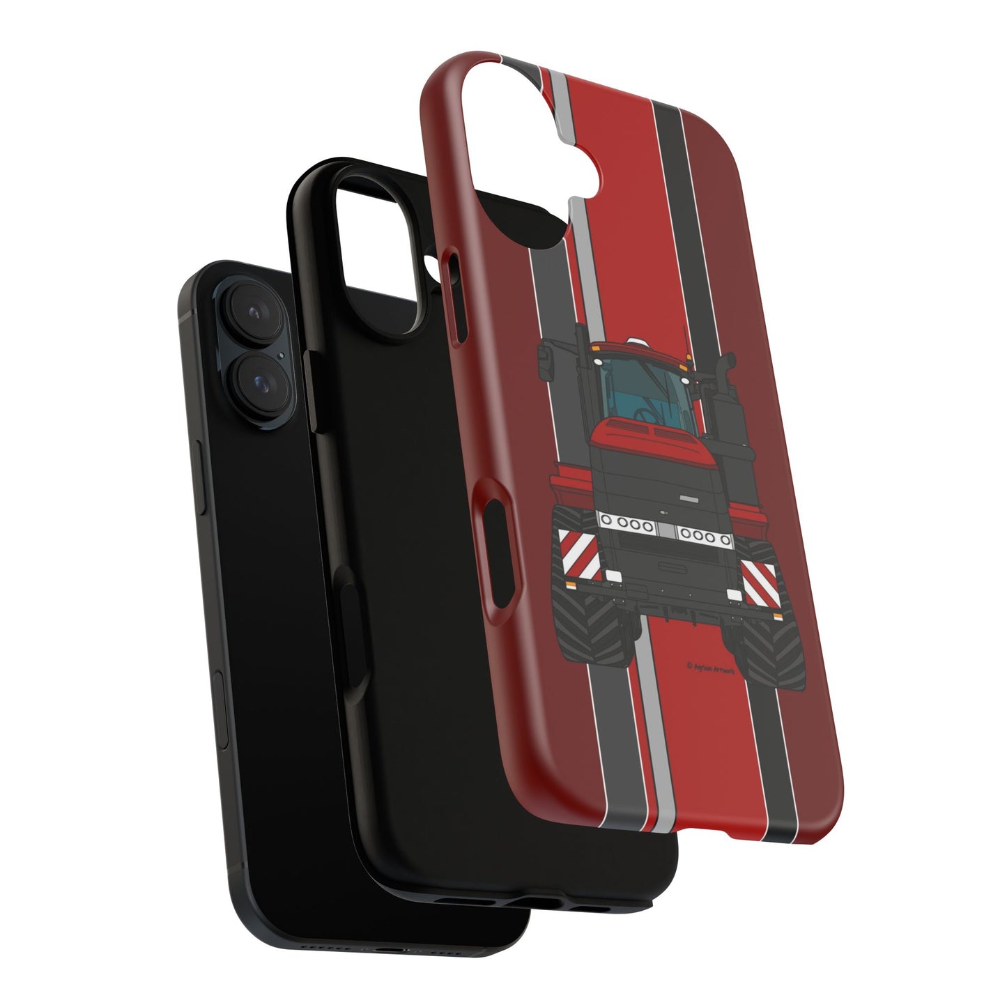 Dark Red Tractor #2 Tough Phone Case